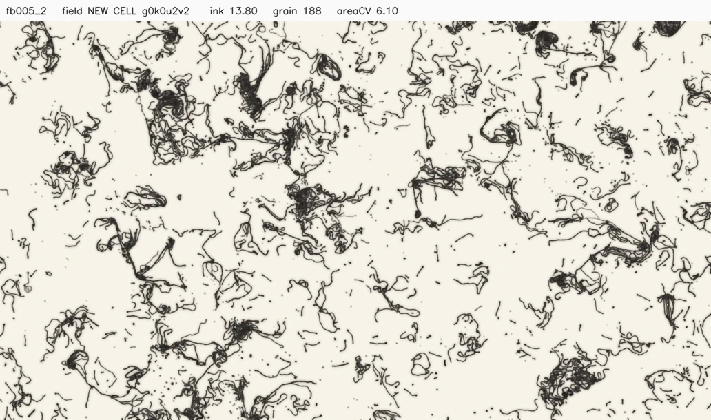 field の新セルを取った庭