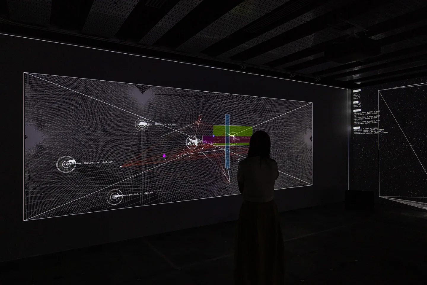 作品「PolyNodes Installation Debug Views （ポリノーズ・インスタレーション・デバッグ・ビュー）」その２