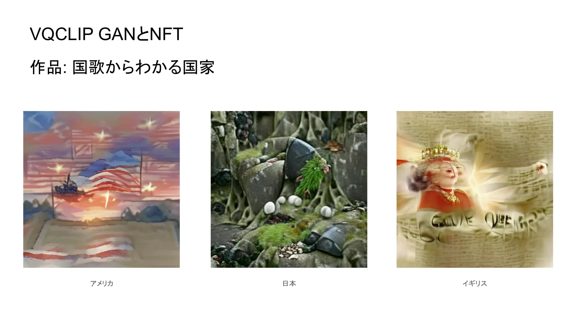 National anthem image generation slide