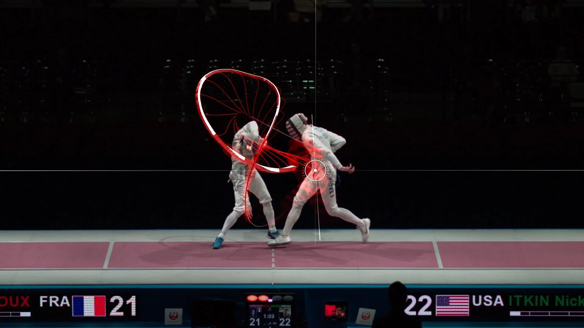 Marker based fencing visualization