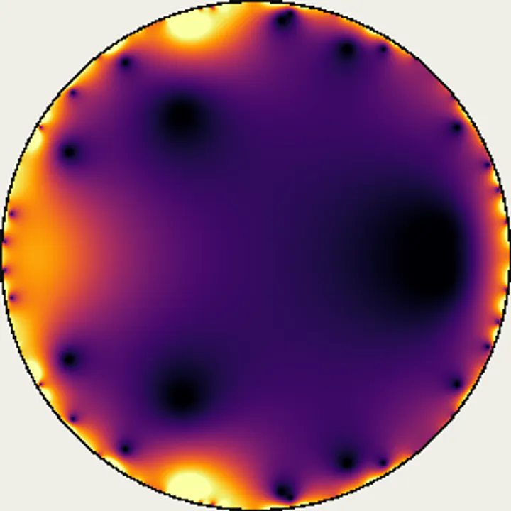 No. 17 Normalized derivative field / 分割数偶奇による交代場 正規化微分場